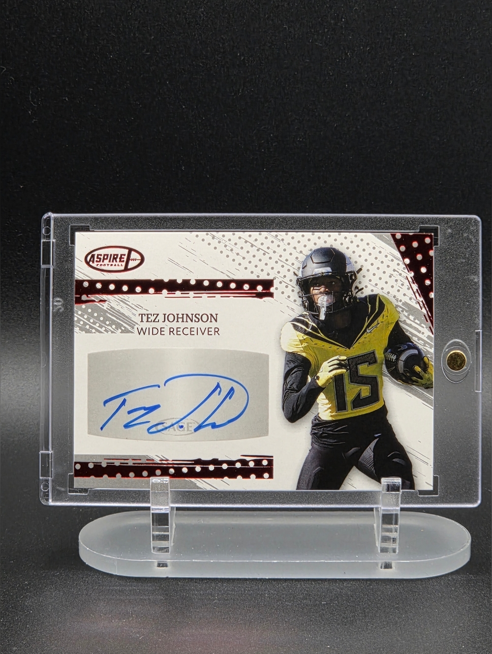 Tez Johnson 2022 SAGE Aspire Autograph – Wide Receiver